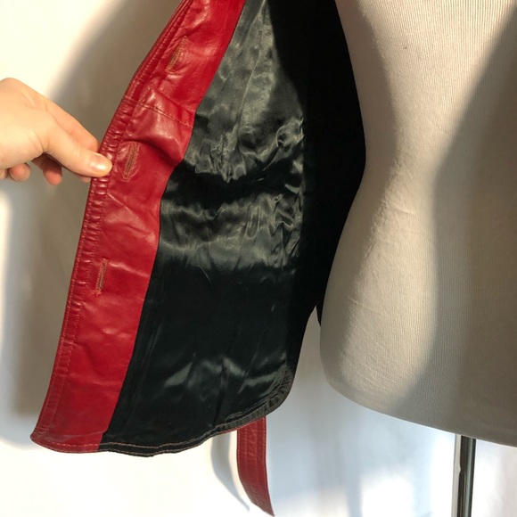 Vintage Red Leather Jacket - Picture 12 of 16